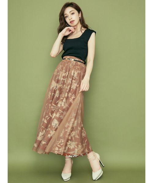 RESEXXY（リゼクシー）の「ツイード切替パンプス（パンプス・レディース・ブラック/ブラウン/ベージュ・SMALL/MEDIUM/LARGE）」の6枚目の写真