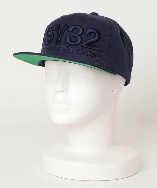 SY32 by SWEET YEARS（エスワイサーティトゥバイスィートイヤーズ）の「『SY32 by SWEET YEARS』3D LOGO SNAPBACK CAP（キャップ・メンズ・ブラック/ブラック系その他/グレー/ネイビー・FREE）」の7枚目の写真