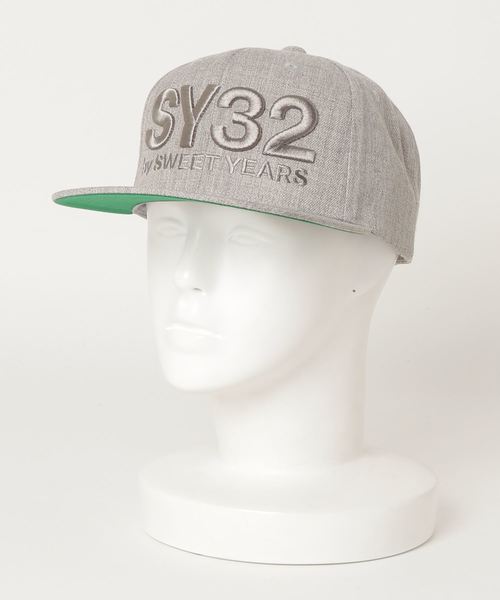SY32 by SWEET YEARS（エスワイサーティトゥバイスィートイヤーズ）の「『SY32 by SWEET YEARS』3D LOGO SNAPBACK CAP（キャップ・メンズ・ブラック/ブラック系その他/グレー/ネイビー・FREE）」の8枚目の写真