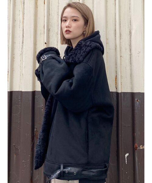 MURUA（ムルーア）の「アレンジタックムートンブルゾン（ムートン  