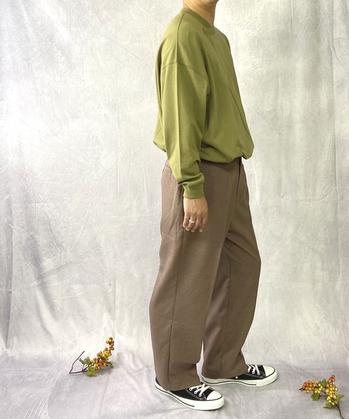 Beno(ビーノ)の「USAコットン ヘビー天竺 / アシンメトリー リメイク ビッグシルエット ロンT(Tシャツ/カットソー・メンズ・ブラック/ベージュ/オフホワイト/カーキ・M/L)」の19枚目の写真