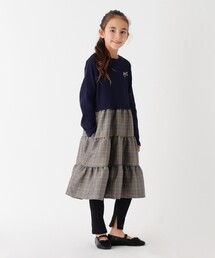 3can4on（サンカンシオン）の「◆【90-140cm】ドッキングティアードワンピース（ワンピース）」
