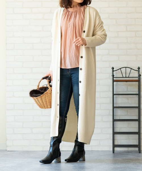 menue（メヌエ）の「スクエアトゥ ロングブーツ 7cmヒールver.（ブーツ・レディース・ブラック/パイソン/ブラック系その他・XS/S/M/L/LL/3L）」の7枚目の写真