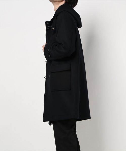 マッキントッシュ　ネイビー ダッフルコート フード付き LERWICK/ラーウィック】ウールパイルメルトンダッフルコート(コート