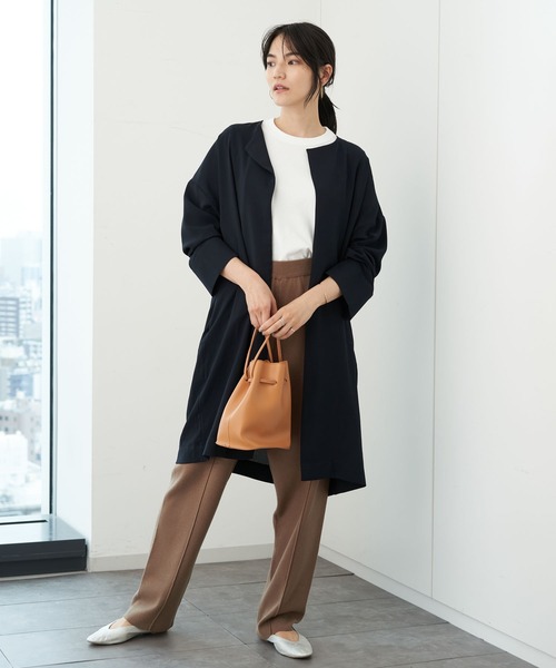 AMERICAN HOLIC（アメリカンホリック）の「センタータックニットパンツ　＊〇（その他パンツ・レディース・モカ/ブラック/グレイッシュベージュ・M/L）」の6枚目の写真