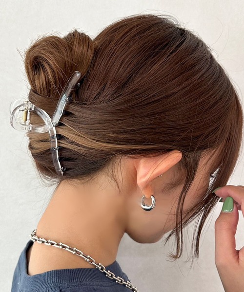 apres jour mignon(アプレジュールミニョン)の「【apresjour mignon×ARIAZ】変形ヘアクリップ(バレッタ/ヘアクリップ・レディース・ベージュ/カーキ/その他/モカ/スモークピンク/ブラック系その他2/ブラック系その他/ホワイト系その他/ブラック/ライトブラウン/アイボリー・ONESIZE)」の11枚目の写真