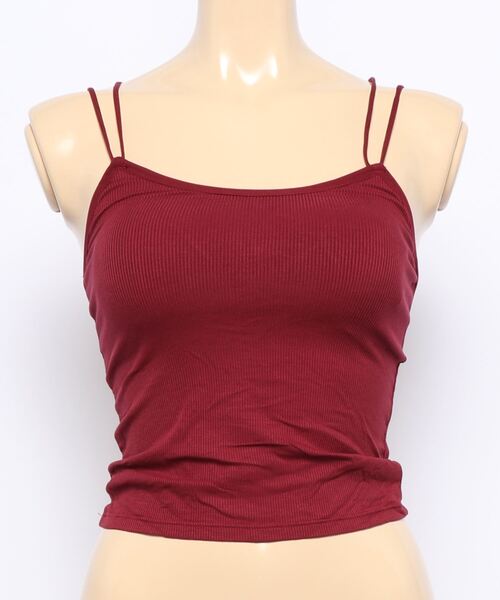 Lace Ladies(レースレディース)の「ノンワイヤーカップ付きバックレスシンプルキャミソール(キャミソール・レディース・ブラック/ブラウン/レッド/ホワイト・FREE)」の9枚目の写真