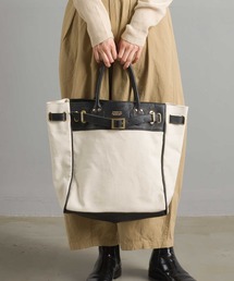 OMNES | ヘビーキャンバスレザーベルト付トートバッグ(トートバッグ)