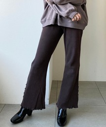 UNRELISH（アンレリッシュ）の「脇釦フレアリブカットパンツ（その他パンツ）」