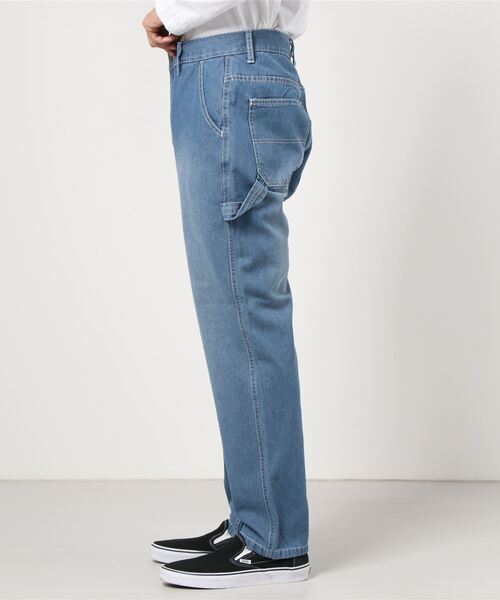 SITRY（シトリー）の「ルーズテーパード ペインターパンツ/スケーターパンツ（デニムパンツ・メンズ・ブラック/ブラウン/ライトインディゴブルー/ストライプ/ワンウォッシュ/アイボリー・M/L）」の7枚目の写真