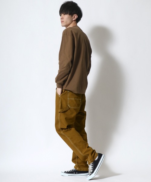 SITRY（シトリー）の「ルーズテーパード ペインターパンツ/スケーターパンツ（デニムパンツ・メンズ・ブラック/ブラウン/ライトインディゴブルー/ストライプ/ワンウォッシュ/アイボリー・M/L）」の18枚目の写真