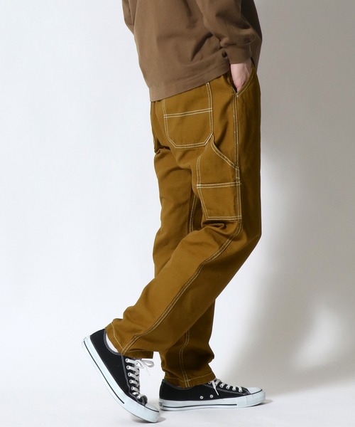 SITRY（シトリー）の「ルーズテーパード ペインターパンツ/スケーターパンツ（デニムパンツ・メンズ・ブラック/ブラウン/ライトインディゴブルー/ストライプ/ワンウォッシュ/アイボリー・M/L）」の15枚目の写真