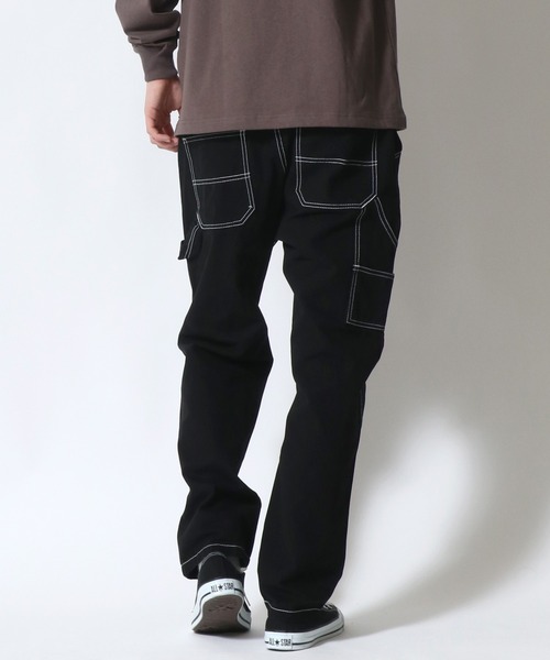 SITRY（シトリー）の「ルーズテーパード ペインターパンツ/スケーターパンツ（デニムパンツ・メンズ・ブラック/ブラウン/ライトインディゴブルー/ストライプ/ワンウォッシュ/アイボリー・M/L）」の10枚目の写真