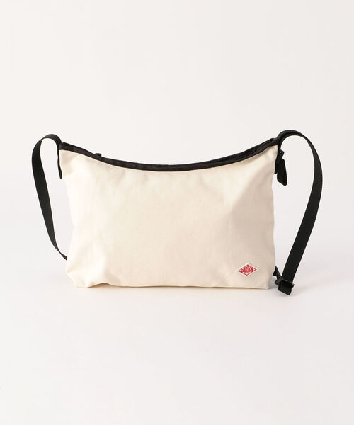 DANTON（ダントン）の「【DANTON/ダントン】 コットンキャンバス横型サコッシュ #JD-7298（ボディバッグ/ウエストポーチ・メンズ・チャコールグレー/ブラック/ベージュ/オリーブ/サックスブルー/キナリ・FREE）」の2枚目の写真