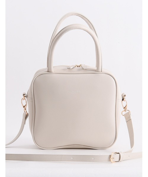 POU DOU DOU（プードゥドゥ）の「チャームポーチ付きトートバッグ（トートバッグ・レディース・ブラック/グレー系その他・8）」の9枚目の写真