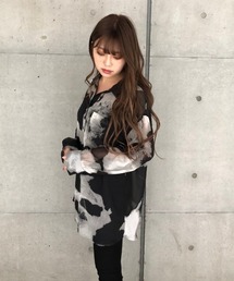 ENVYM | アートプリントルーズＳＨ(シャツ/ブラウス)