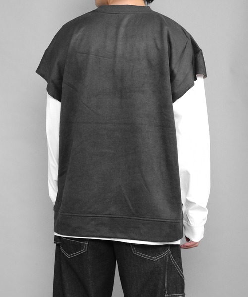 CERCA（チェルカ）の「BEYES/カットソー　アンサンブル(2set)（Tシャツ/カットソー・メンズ・ライトブルー/ブラック/ベージュ/グレー・MEDIUM/LARGE）」の8枚目の写真