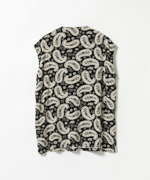 Ray BEAMS（レイビームス）の「TOWN CRAFT × Ray BEAMS / 別注 ペイズリー チュニック（シャツ/ブラウス・レディース・ブラック/イエロー・ONE SIZE）」の4枚目の写真