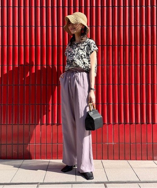 Ray BEAMS（レイビームス）の「TOWN CRAFT × Ray BEAMS / 別注 ペイズリー チュニック（シャツ/ブラウス・レディース・ブラック/イエロー・ONE SIZE）」の10枚目の写真