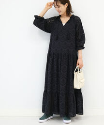 B:MING by BEAMS | B:MING by BEAMS / カットワーク 刺繍 ワンピース 21SS(ワンピース)