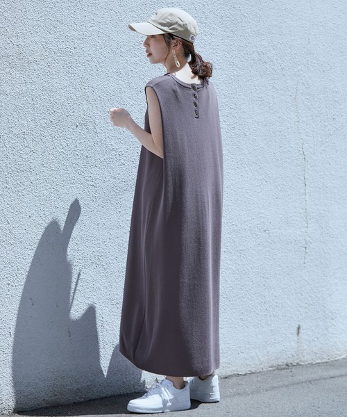 バックメタル釦肩タックaラインニットワンピース ワンピース Vis ビス のファッション通販 Zozotown