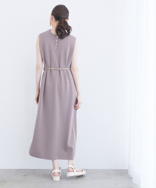 VIS（ビス）の「バックメタル釦肩タックAラインニットワンピース（ワンピース・レディース・ダークグリーン/ブラウン/オレンジ/スミクロ・FREE）」の15枚目の写真