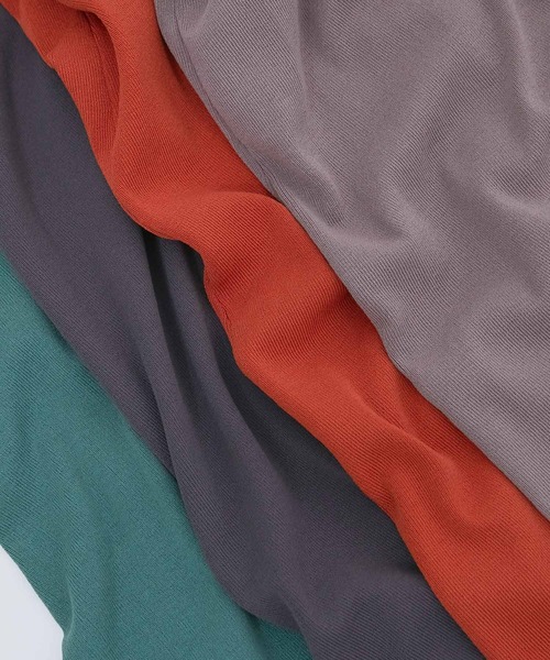 VIS（ビス）の「バックメタル釦肩タックAラインニットワンピース（ワンピース・レディース・ダークグリーン/ブラウン/オレンジ/スミクロ・FREE）」の20枚目の写真