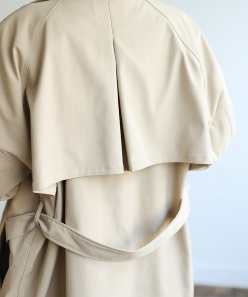 Auntie Rosa Holiday（アンティローザホリデー）の「BIGトレンチ（トレンチコート・レディース・ベージュ/ネイビー・FREE）」の13枚目の写真