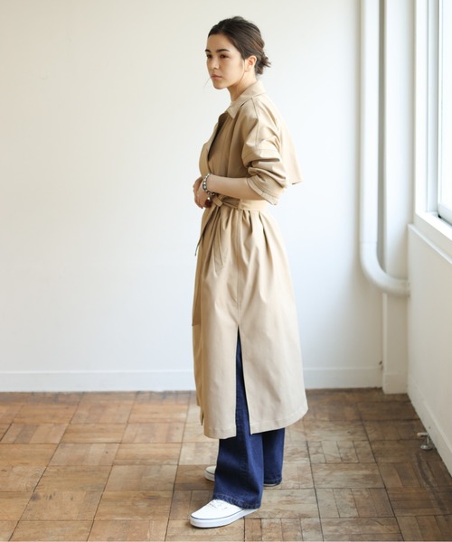 Auntie Rosa Holiday（アンティローザホリデー）の「BIGトレンチ（トレンチコート・レディース・ベージュ/ネイビー・FREE）」の16枚目の写真