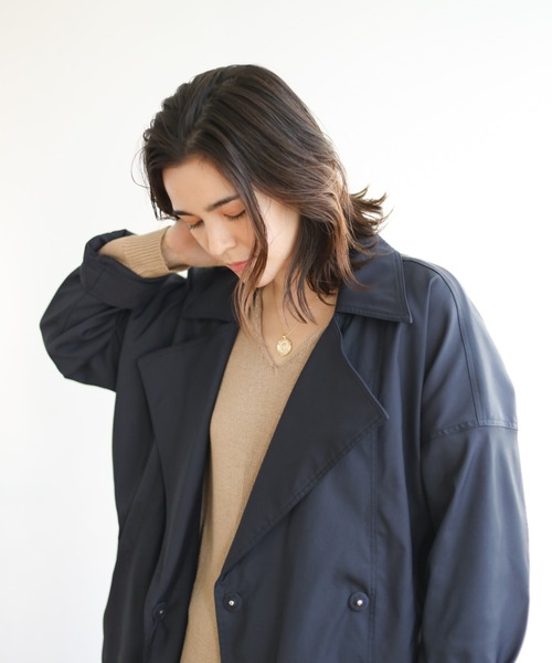 Auntie Rosa Holiday（アンティローザホリデー）の「BIGトレンチ（トレンチコート・レディース・ベージュ/ネイビー・FREE）」の22枚目の写真