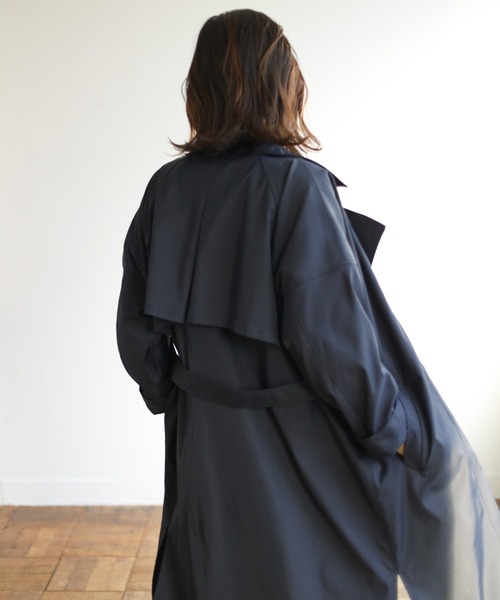 Auntie Rosa Holiday（アンティローザホリデー）の「BIGトレンチ（トレンチコート・レディース・ベージュ/ネイビー・FREE）」の11枚目の写真