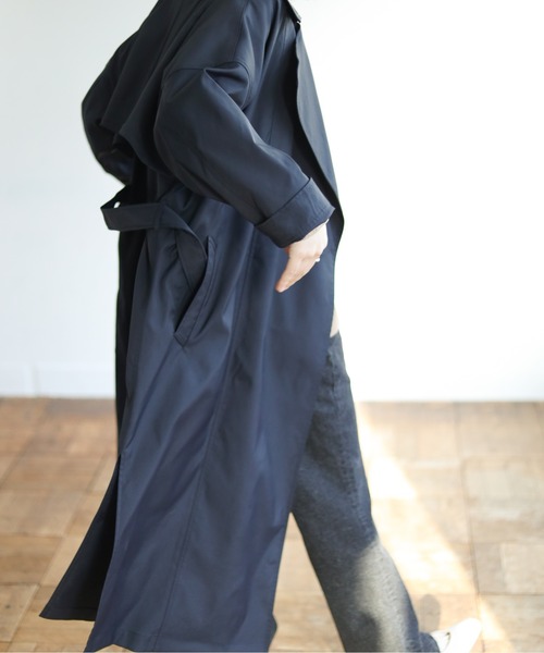 Auntie Rosa Holiday（アンティローザホリデー）の「BIGトレンチ（トレンチコート・レディース・ベージュ/ネイビー・FREE）」の17枚目の写真