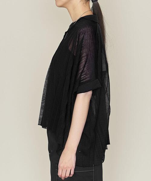 ASTRAET(アストラット)の「<ASTRAET(アストラット)>14G プリーツ スキッパー(ニット/セーター・レディース・ブラック/ケリー・FREE)」の11枚目の写真