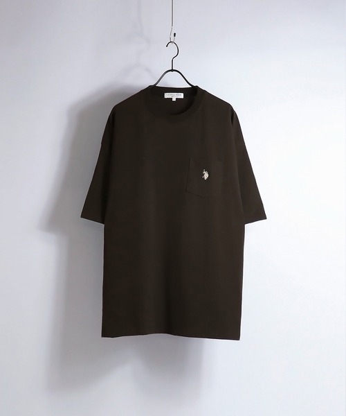 U.S. POLO ASSN.(ユーエスポロアッスン)の「U.S. POLO ASSN. /ユーエスポロアッスン 別注ワンポイント刺繍胸ポケットビッグTシャツ(Tシャツ/カットソー・メンズ・ホワイト/チャコールグレー/ブラック/オレンジ/ブルー/サックスブルー/ブラウン/ベージュ/ブラック系その他/ホワイト系その他/グリーン/ミント/ホワイト系その他2・M/L)」の8枚目の写真