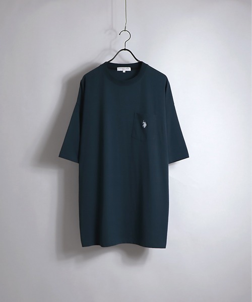 U.S. POLO ASSN.(ユーエスポロアッスン)の「U.S. POLO ASSN. /ユーエスポロアッスン 別注ワンポイント刺繍胸ポケットビッグTシャツ(Tシャツ/カットソー・メンズ・ホワイト/チャコールグレー/ブラック/オレンジ/ブルー/サックスブルー/ブラウン/ベージュ/ブラック系その他/ホワイト系その他/グリーン/ミント/ホワイト系その他2・M/L)」の10枚目の写真