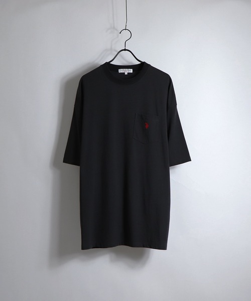 U.S. POLO ASSN.(ユーエスポロアッスン)の「U.S. POLO ASSN. /ユーエスポロアッスン 別注ワンポイント刺繍胸ポケットビッグTシャツ(Tシャツ/カットソー・メンズ・ホワイト/チャコールグレー/ブラック/オレンジ/ブルー/サックスブルー/ブラウン/ベージュ/ブラック系その他/ホワイト系その他/グリーン/ミント/ホワイト系その他2・M/L)」の5枚目の写真