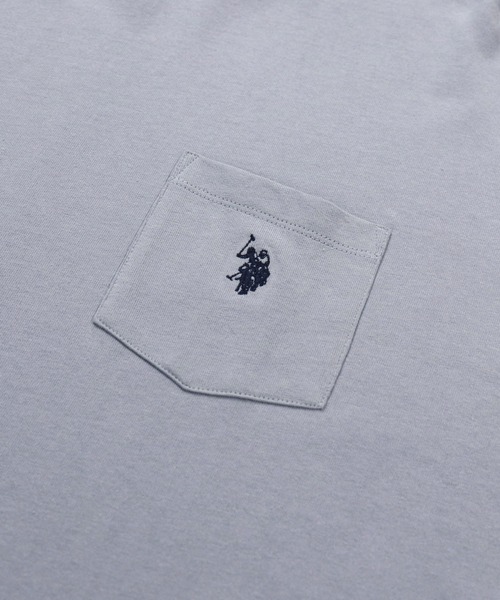 U.S. POLO ASSN.(ユーエスポロアッスン)の「U.S. POLO ASSN. /ユーエスポロアッスン 別注ワンポイント刺繍胸ポケットビッグTシャツ(Tシャツ/カットソー・メンズ・ホワイト/チャコールグレー/ブラック/オレンジ/ブルー/サックスブルー/ブラウン/ベージュ/ブラック系その他/ホワイト系その他/グリーン/ミント/ホワイト系その他2・M/L)」の15枚目の写真