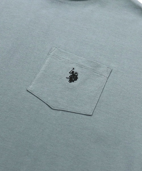 U.S. POLO ASSN.(ユーエスポロアッスン)の「U.S. POLO ASSN. /ユーエスポロアッスン 別注ワンポイント刺繍胸ポケットビッグTシャツ(Tシャツ/カットソー・メンズ・ホワイト/チャコールグレー/ブラック/オレンジ/ブルー/サックスブルー/ブラウン/ベージュ/ブラック系その他/ホワイト系その他/グリーン/ミント/ホワイト系その他2・M/L)」の14枚目の写真