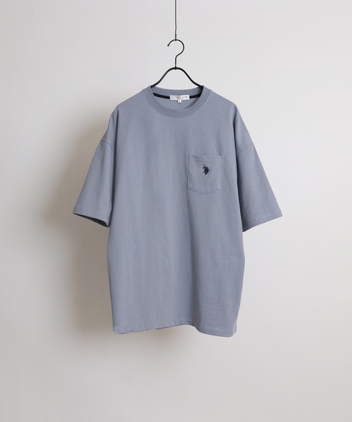 U.S. POLO ASSN.(ユーエスポロアッスン)の「U.S. POLO ASSN. /ユーエスポロアッスン 別注ワンポイント刺繍胸ポケットビッグTシャツ(Tシャツ/カットソー・メンズ・ホワイト/チャコールグレー/ブラック/オレンジ/ブルー/サックスブルー/ブラウン/ベージュ/ブラック系その他/ホワイト系その他/グリーン/ミント/ホワイト系その他2・M/L)」の17枚目の写真