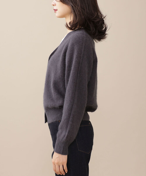 NANO universe（ナノユニバース）の「ニットカーディガン（カーディガン/ボレロ・レディース・ピンク・38）」の3枚目の写真