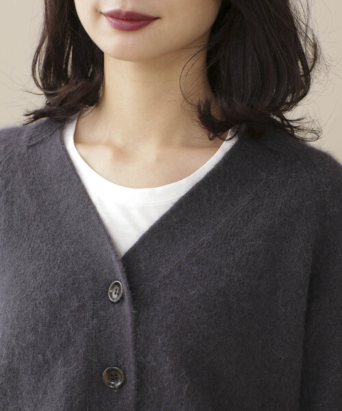 NANO universe（ナノユニバース）の「ニットカーディガン（カーディガン/ボレロ・レディース・ピンク・38）」の5枚目の写真