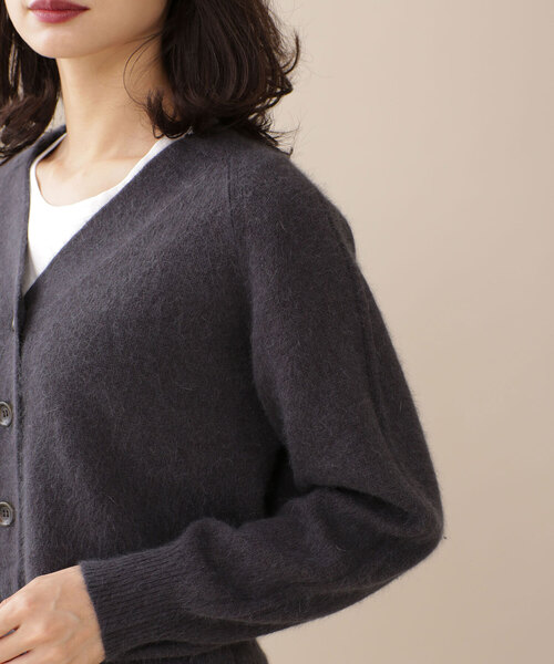 NANO universe（ナノユニバース）の「ニットカーディガン（カーディガン/ボレロ・レディース・ピンク・38）」の6枚目の写真