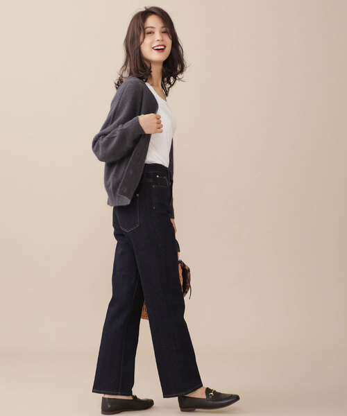 NANO universe（ナノユニバース）の「ニットカーディガン（カーディガン/ボレロ・レディース・ピンク・38）」の9枚目の写真