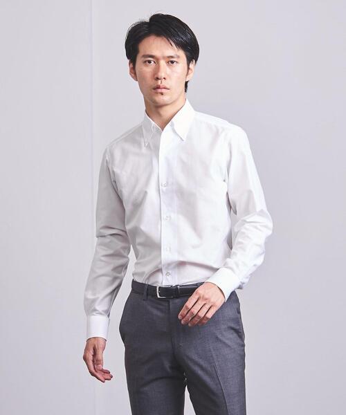 SOVEREIGN（ソブリン）の「＜SOVEREIGN（ソブリン）＞ ソリッド レノクロス ボタンダウン（シャツ/ブラウス・メンズ・ホワイト/ライトブルー・SMALL/MEDIUM/X-LARGE/LARGE）」の9枚目の写真