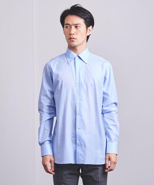 SOVEREIGN（ソブリン）の「＜SOVEREIGN（ソブリン）＞ ソリッド レノクロス ボタンダウン（シャツ/ブラウス・メンズ・ホワイト/ライトブルー・SMALL/MEDIUM/X-LARGE/LARGE）」の6枚目の写真