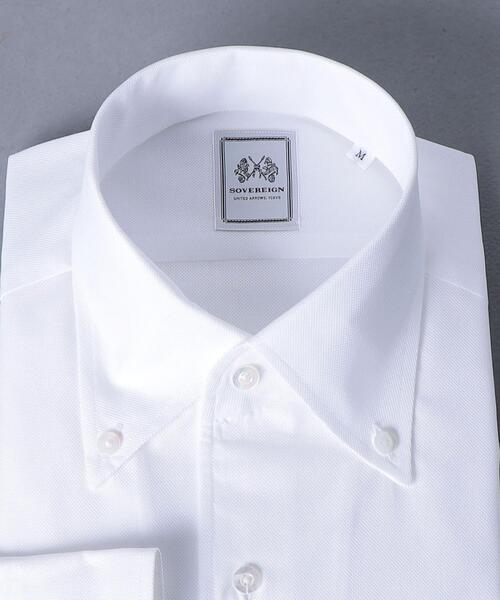 SOVEREIGN（ソブリン）の「＜SOVEREIGN（ソブリン）＞ ソリッド レノクロス ボタンダウン（シャツ/ブラウス・メンズ・ホワイト/ライトブルー・SMALL/MEDIUM/X-LARGE/LARGE）」の11枚目の写真