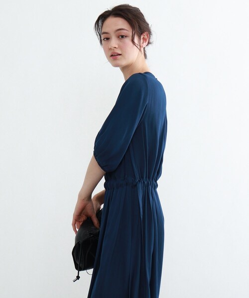 INDIVI（インディヴィ）の「◇「L」【WEB限定カラー】サテンギャザー