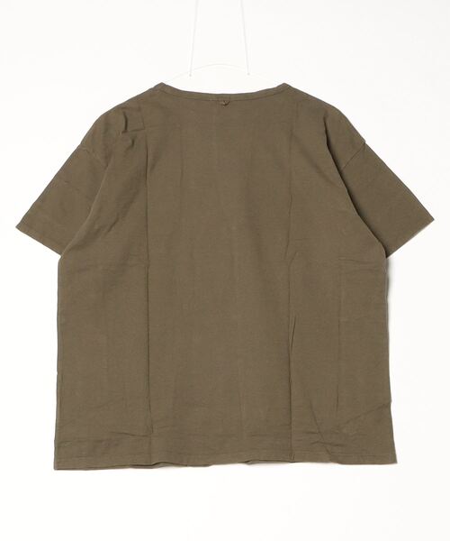 DOWN ON THE CORNER(ダウンオンザコーナー)の「【SAWINTO別注】S/S HEMP COTTON TEE SZ SOLID(Tシャツ/カットソー・メンズ・オリーブ/ブラック系その他・LARGE/SMALL/MEDIUM/X-LARGE)」の3枚目の写真