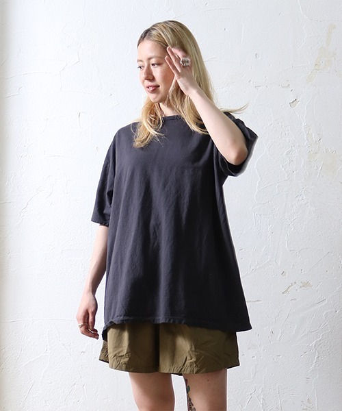 【SAWINTO別注】S/S HEMP COTTON TEE SZ SOLID（Tシャツ/カットソー）｜DOWN ON THE CORNER（ダウンオンザコーナー）