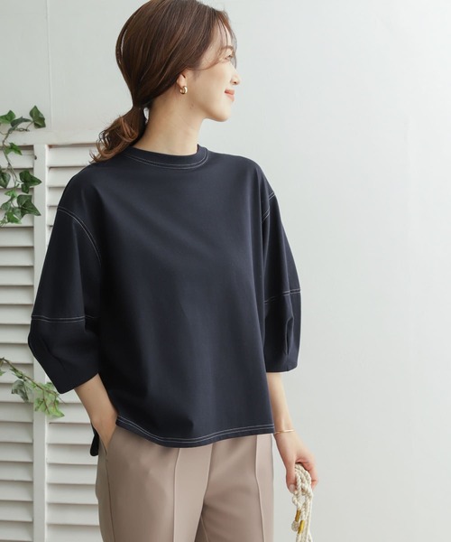 URBAN RESEARCH DOORS(アーバンリサーチドアーズ)の「コットンコクーンスリーブカットソー(Tシャツ/カットソー・レディース・ネイビー/ブルー・ONE)」の11枚目の写真